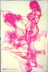 Life Drawing of female model called WOMAN 3 POSES IN PINK by Gary G. Erickson